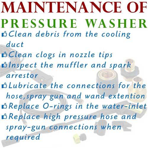 pressure washer maintenance