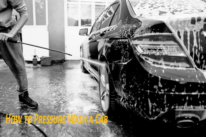 how to pressure wash a car
