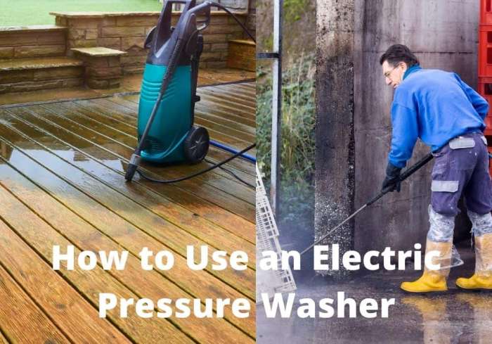 How to Use an Electric Pressure Washer
